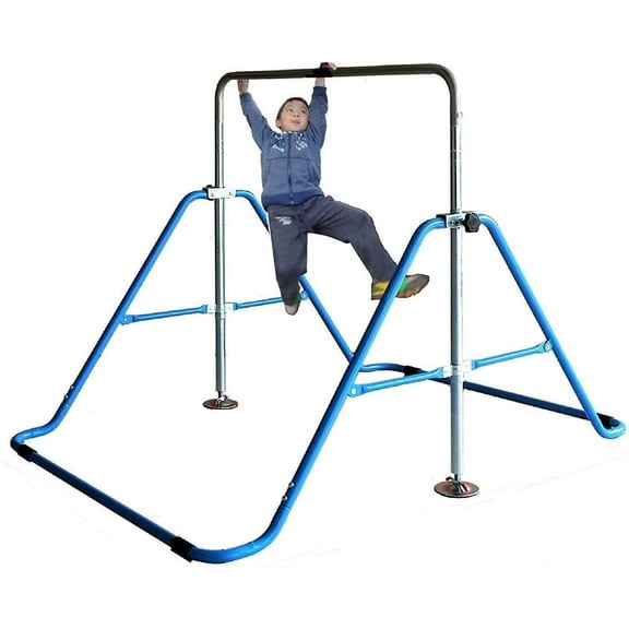 Gymnastics Expandable Junior Training Monkey Bars Climbing Tower Child Play Training Gym Blue