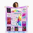 thumbnail image 1 of Gymnastics Gifts - I Love Gymnastics Blanket for Girls Teens Kids Daughter Granddaughter - Christmas, Birthday Gift Ideas for Gymnasts Throw Blankets - Gymnastics Room Decorations, 40x50, 1 of 6