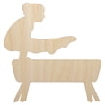 thumbnail image 1 of Gymnastics Gymnast Vault Solid Wood Shape Unfinished Piece Cutout Craft DIY Projects - 4.70 Inch Size - 1/4 Inch Thick, 1 of 7