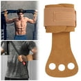 thumbnail image 1 of Gymnastics Hand Grips with Three Hole Wrist Support for Enhanced Fiber Grip Guard During Weightlifting and Training, 1 of 5
