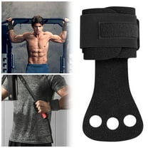 Gymnastics Hand Grips with Three Hole Wrist Support Synthetic Fiber Grip Guard for Weightlifting Training and Pull Ups Workout