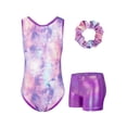 thumbnail image 1 of Gymnastics Leotards for Girls, 3-10 Years Sparkly Biketards Unitards with Shorts Dance Ballet Tumbling Outfits, 1 of 7