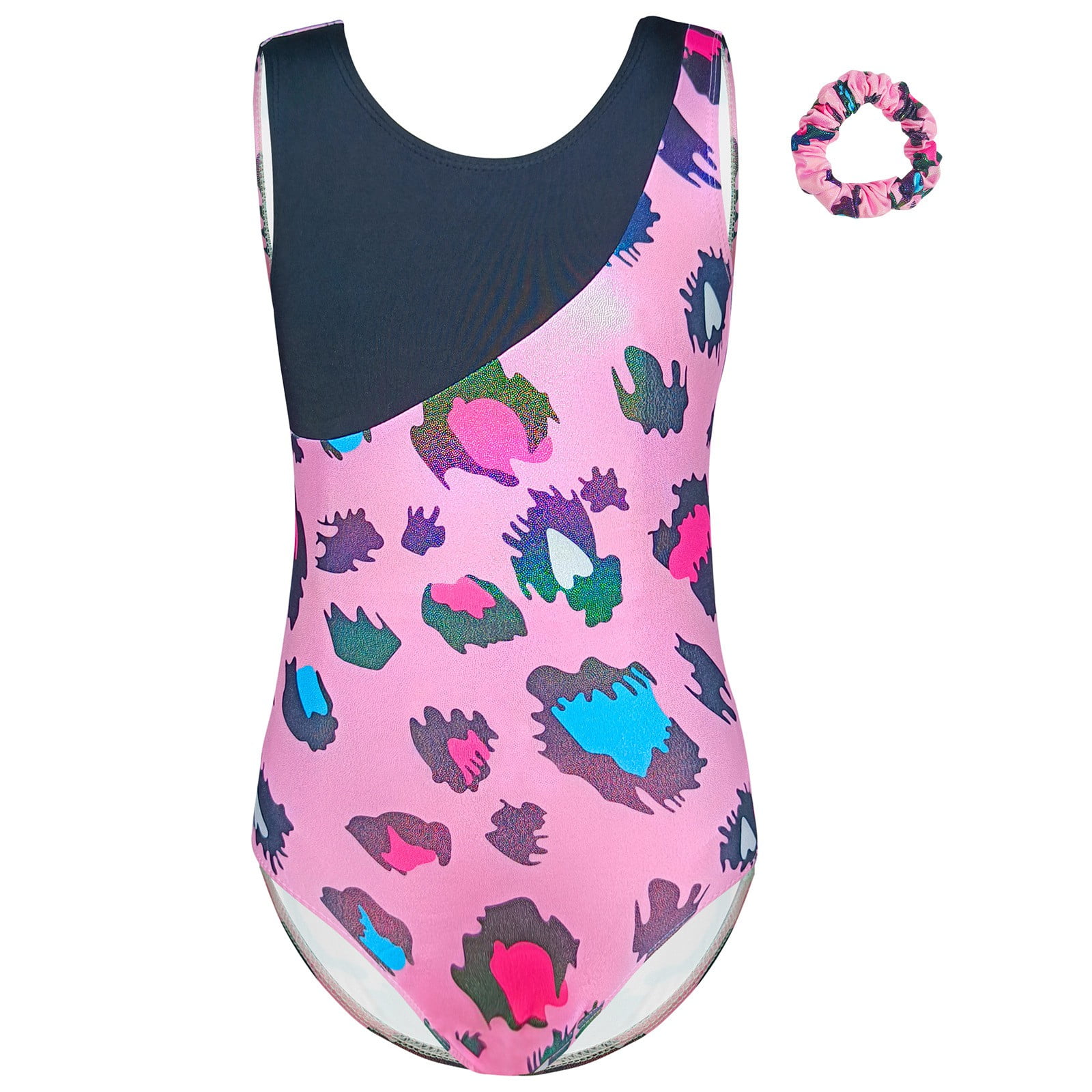 Gymnastics Leotards for Girls OnePiece Sleeveless Sparkly Dancewear