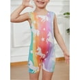 thumbnail image 1 of Gymnastics Leotards for Girls Rainbow Unicorn Toddlers Kids Tumbling Outfit Dance Unitard Biketards with Shorts, 1 of 6