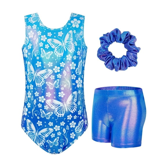 Gymnastics Leotards for Girls Sparkle Hollow Back One-piece Design Leotards for Girls Gymnastics