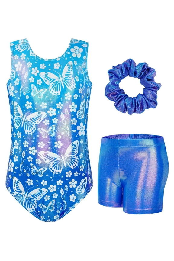 Gymnastics Leotards for Girls Sparkle Hollow Back One-piece Design Leotards for Girls Gymnastics