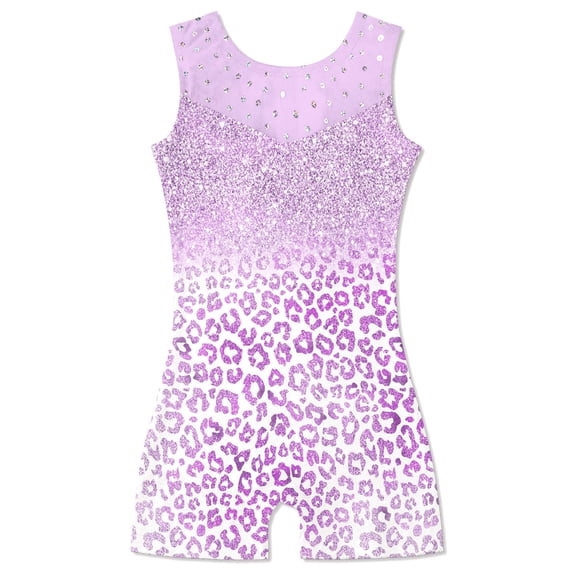 Gymnastics Leotards for Girls Toddler Unitard Biketard Clothes Cute Kid Dance Outfit 3-7T