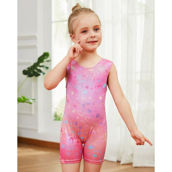 Gymnastics Leotards for Girls Unicorn Aurora Rainbow Mermaid Dinosaur Cupcake Sparkle Biketard Toddlers Kids Children