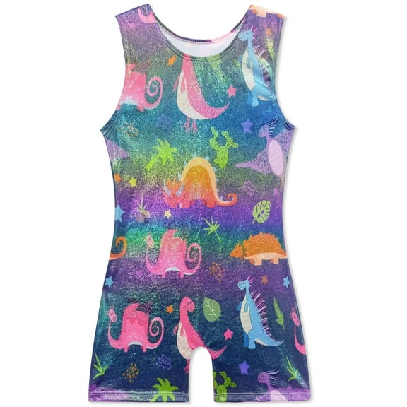 Gymnastics Leotards for Girls Unicorn Aurora Rainbow Mermaid Dinosaur Cupcake Sparkle Biketard Toddlers Kids Children