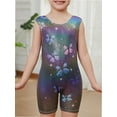 thumbnail image 1 of Gymnastics Leotards for Girls with Shorts Fine Butterfly Flicker Luminescence Biketards Dance Tumbling Outfits 2-8 Years Old, 1 of 6