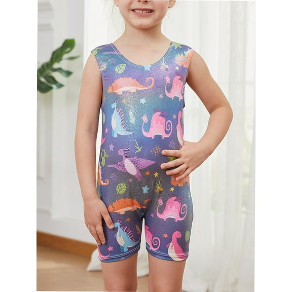 Gymnastics Leotards for Toddler Girls Gym Suits Dance Leotard Sparkly Rainbow Unicorn Butterfly Diamond Biketard