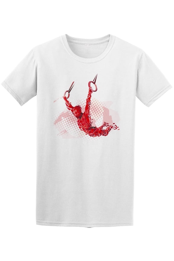 Gymnastics Man Figure T-Shirt Men -Image by Shutterstock, Male Large