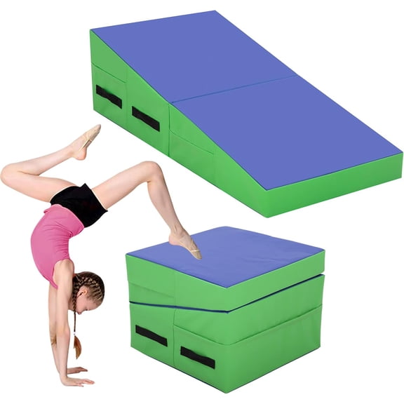 Gymnastics Mat - 48"x24" Incline Tumbling Mat for & Exercise