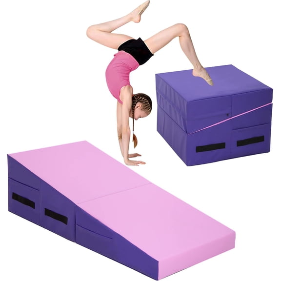 Gymnastics Mat - 48"x24" Incline Tumbling Mat for  &  Exercise