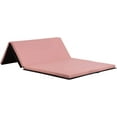 thumbnail image 1 of Gymnastics Mat 4x6x2, Folding Exercise Mats with Carrying Handles for Gymnastics for Home 4 Folding Tumbling Mat for Indoors 2 Inch Thick Portable Gym Mat for Adults, Pink, 1 of 7