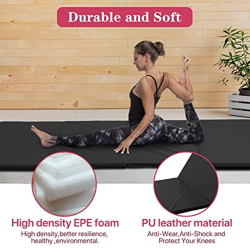 Gymnastics Mat Exercise Mat Tumbling Mats for Home Gym, Folding ...