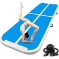 thumbnail image 1 of Gymnastics Mats Inflatable Air Tumbling Mat 10Ft 13Ft 16Ft 20Ft Track Air Mats With Electric Air Pump For hickness Gymnastics Tracks for Home Use, Training, Cheerleading, Water Yoga,Blue, 1 of 7