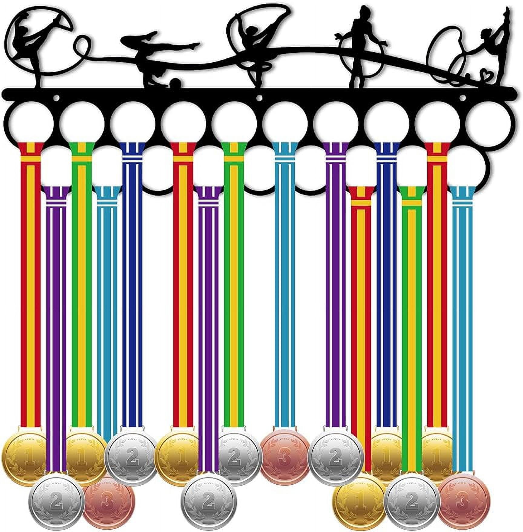 Gymnastics Medal Display Hanger Sport Medals Holder Racks Frame Wall ...