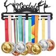 thumbnail image 1 of Gymnastics Medal Hanger Display Sports Gymnastics Floor Exercise Medals Display Rack Wall Mount Ribbon Display Holder Rack Hanger Decor Iron Hooks for 40+ Medals Gifts for Girls and Women, 1 of 6