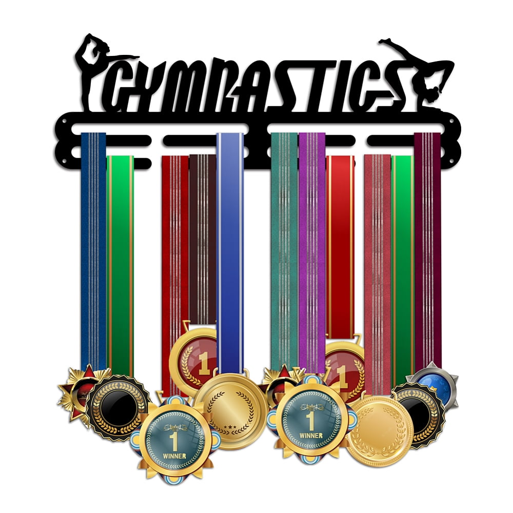 Gymnastics Medal Hanger Medal Display Sports Ribbon Holder Competition Medal Holder Medals Display Awards Medal Rack Wall Mount