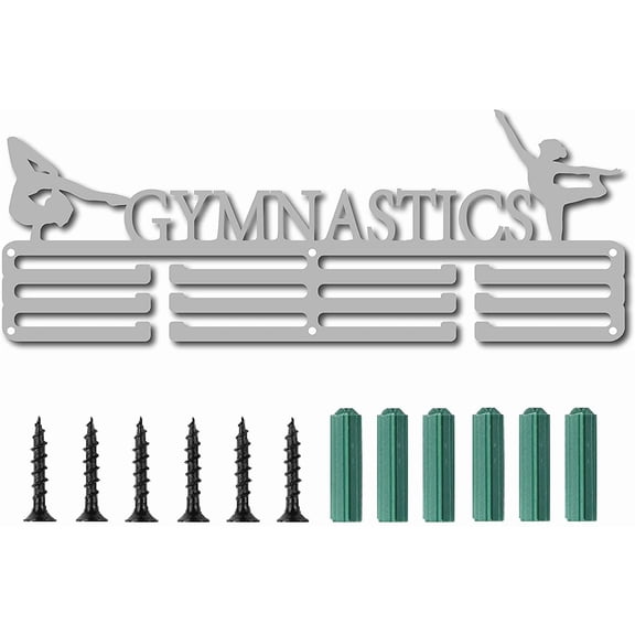 Gymnastics Medal Holder Display Hanger Rack Sports Awards Metal Lanyard Holder Rack Sturdy Wall Mounted