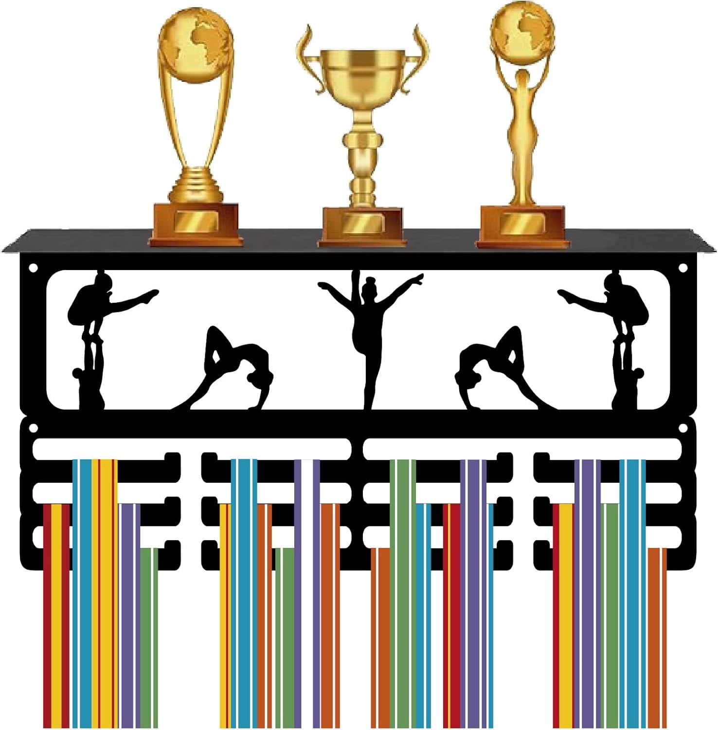 Gymnastics Medal Holder Sport Medal Rack Wall Mounted 70+ Medals Awards ...