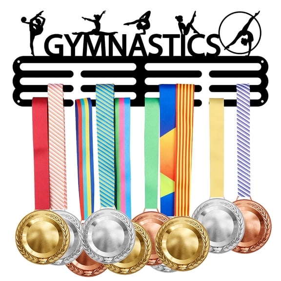 Gymnastics Metal Display Hanger Gymnastics Medals Holder Sports Medal Holder Iron Display Rack Wall Mounted Multiple Medal