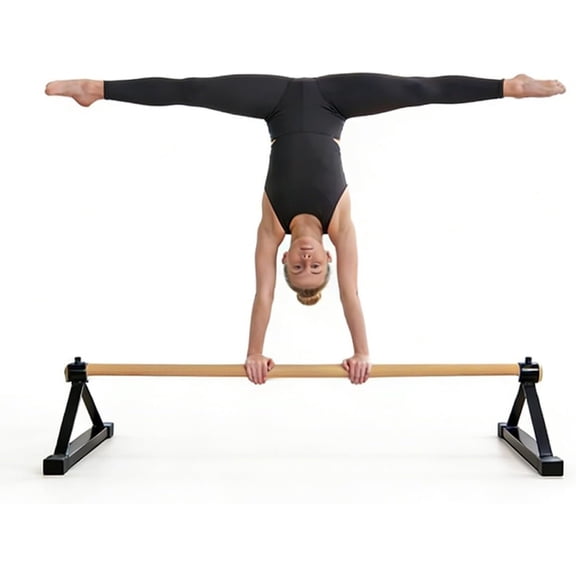 Gymnastics Pirouette Bar,Floor Bar Gymnastics for Handstand ,54 inch Wooden Floor Bar Gymnastics, Floor Bar Push Up Bar Suitable for Gymnasts Handstand Floor Gymnast