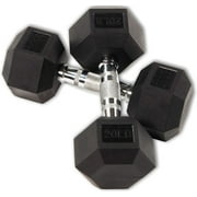 Gymnastics Power Hex Dumbbells Exercise & Fitness Weights Dumbbell for Women & Men 20 lb, Pair