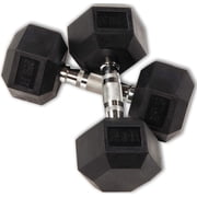 Gymnastics Power Hex Dumbbells Exercise & Fitness Weights Dumbbell for Women & Men 25 lb, Pair