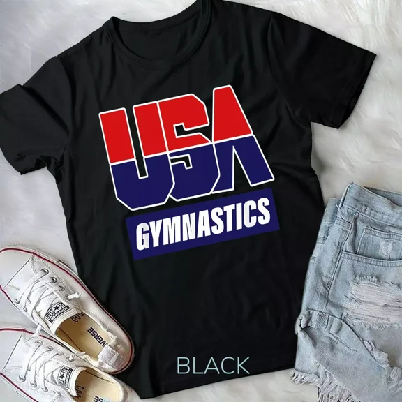 Gymnastics, Rhythmic and Artistic Sport 2021 USA Team Themed Graphic Unisex T-Shirt