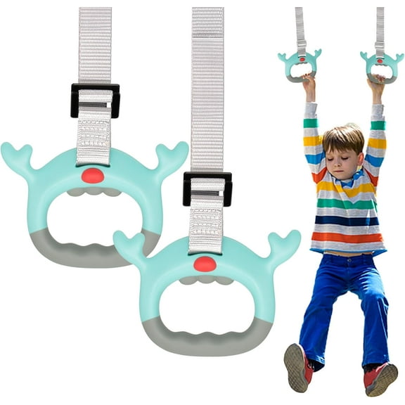 Gymnastics Rings, Professional Trapeze Bar Pull Up Rings, Playground Exercise Gym Equipment, 's Adjustable Strap Strength Rings