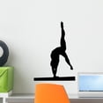 thumbnail image 1 of Gymnastics Silhouette Style Wall Decal by Wallmonkeys Peel and Stick Graphic (18 in H x 13 in W) WM145718, 1 of 4