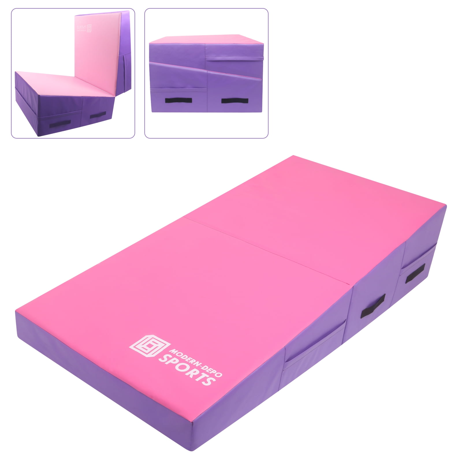 Gymnastics Wedge Mats 71" X 30" X 14" Folding for Home Use Incline