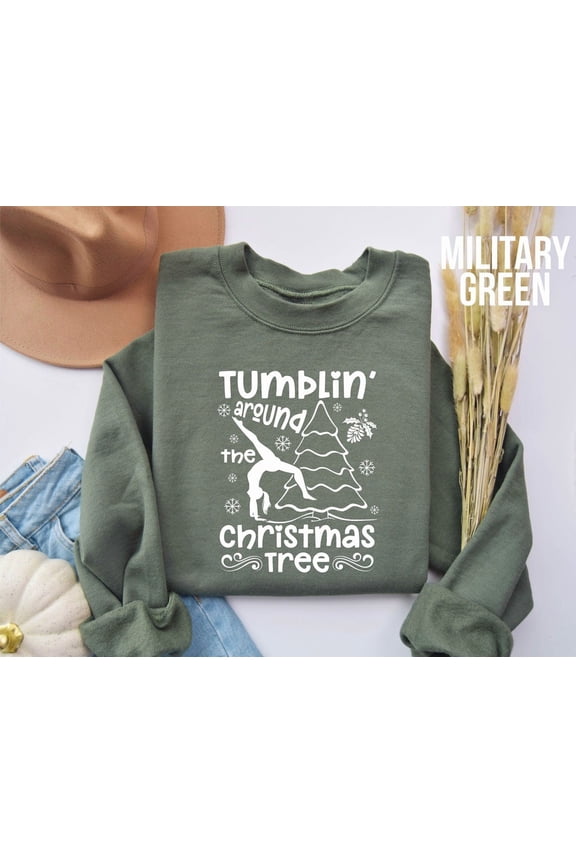 Gymnastics season Tree Sweatshirt: Tumblin' Around Design All Size S-5Xl