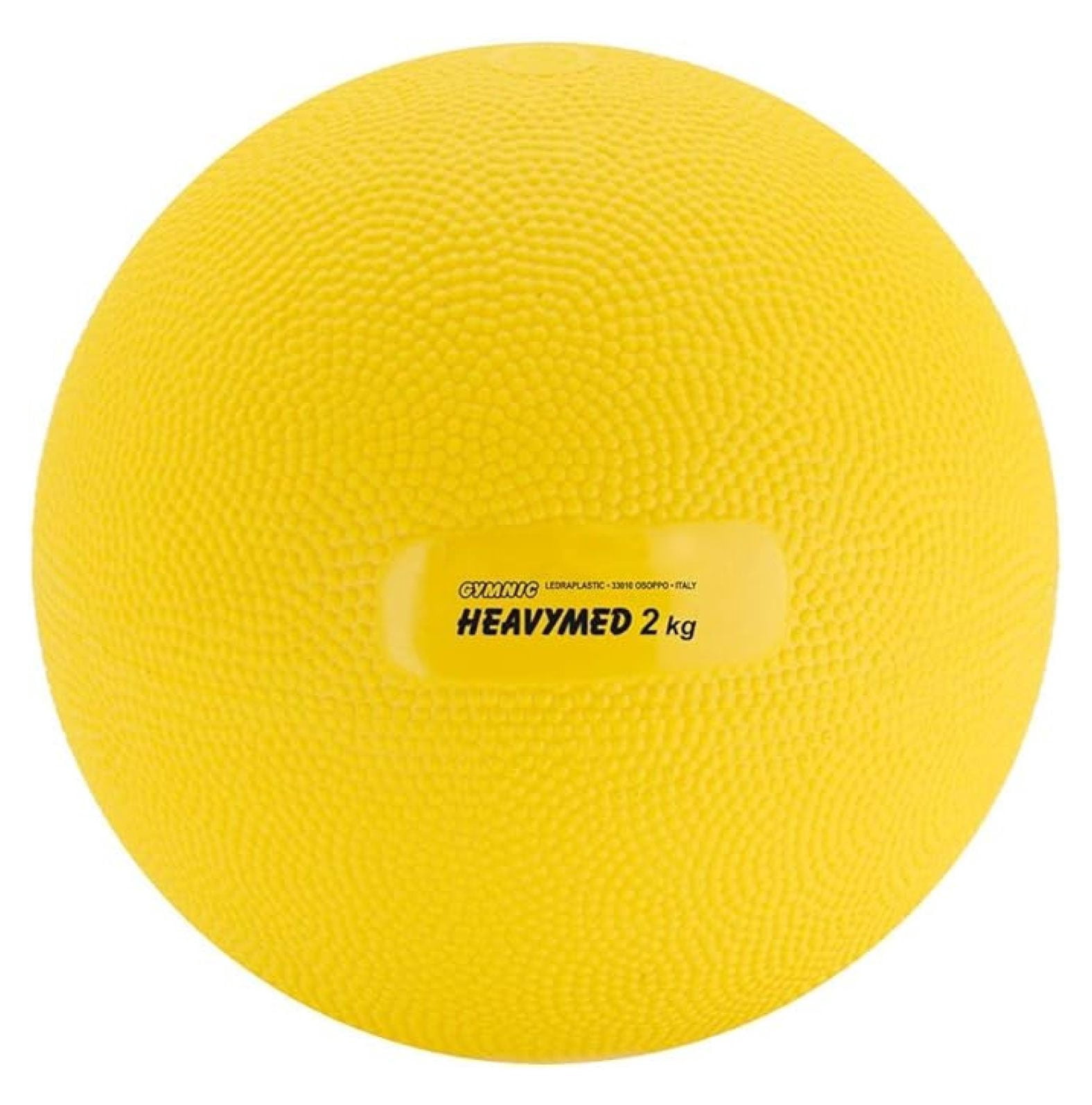 Gymnic Heavymed 2 Medicine Ball, 15cm/2 kg/4.4 lb, Yellow