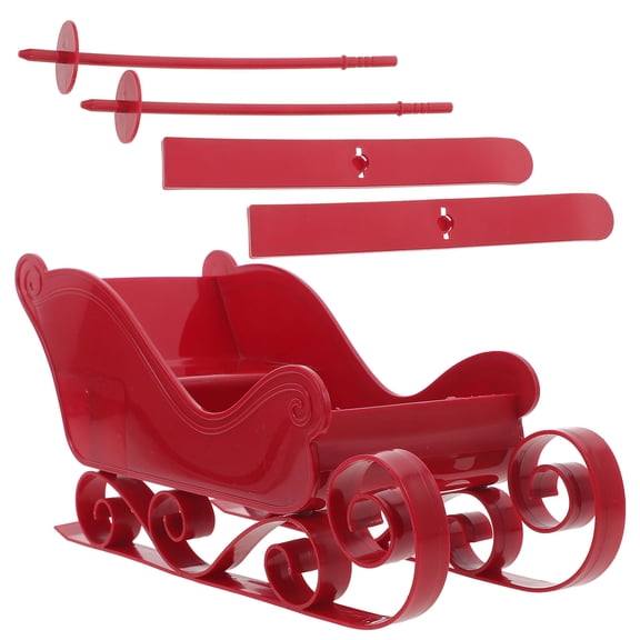 Gymnture 1 set of Sleigh Decoration Christmas Themed Sleighs Adorn Skiing Board Xmas Party Layout Ornament