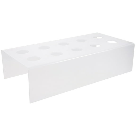 Gymnture 10 Holes Acrylic Ice Cream Holder Clear Cone Holder Snow Cone Stand Rack Storage Shelf Sweet Tube Display Rack (10 Holes)