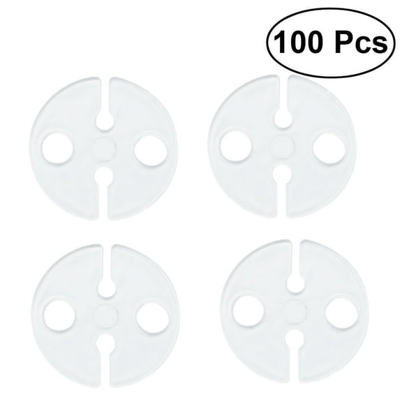 Gymnture 100 White Balloon Clips for Wedding Birthday Party Supplies