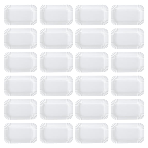 Gymnture 100pcs Foam Cake Plates Compostable Dessert Dish Set for Party Snacks