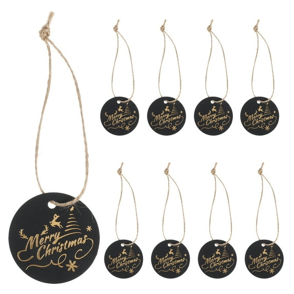 Gymnture 100pcs Merry Christmas Paper Gift Tags With Cotton Strings Diy Holiday Hanging Tags For Christmas Gift Decoration Holiday Season Tags