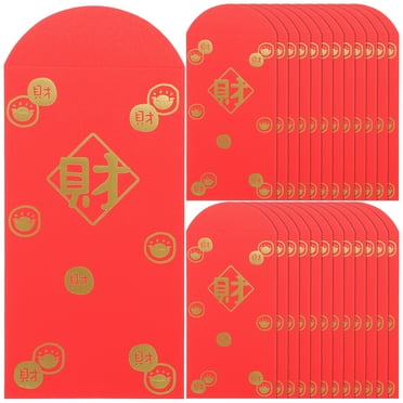 Gymnture 10Pcs Chinese Red Envelopes Money Gift Envelopes Red Packet for Spring Festival
