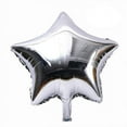 thumbnail image 1 of Gymnture 10pcs 18" Silver Star Foil Balloons for Weddings & Birthdays, 1 of 11