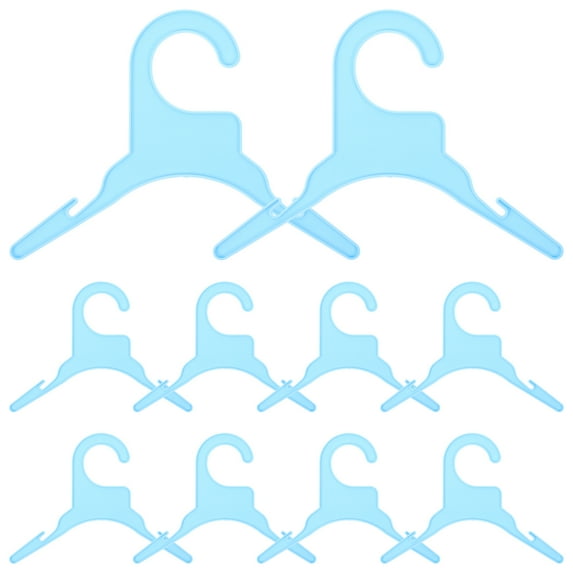 Gymnture 10pcs Pet Clothes Hangers for Dogs Cats - Anti-skid Plastic Rack