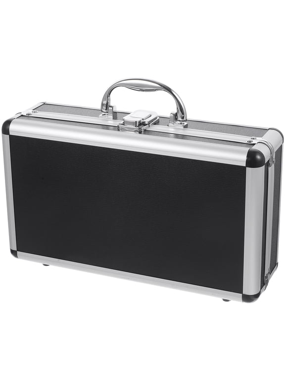 12" Aluminum Lock Briefcase w/ Foam - Portable Tool/Laptop Case for Men