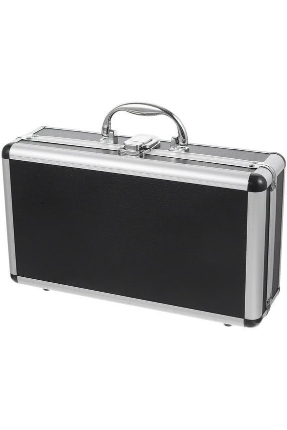 12" Aluminum Lock Briefcase w/ Foam - Portable Tool/Laptop Case for Men
