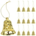 thumbnail image 1 of FRCOLOR 12pcs Plastic Bell Ornaments for Christmas Tree Festive Hanging Decorations, 1 of 10