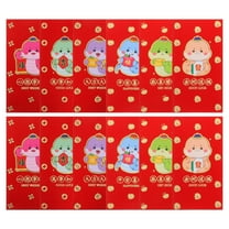 LABSERRON 12pcs 2025 Red Envelope Envelope Festival Money Envelopes Snake Red Envelope 2025 Small Greet Paper