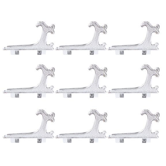 Gymnture 12pcs Plate Display Stands Easel Photo Holder for Picture Books Albums Silver
