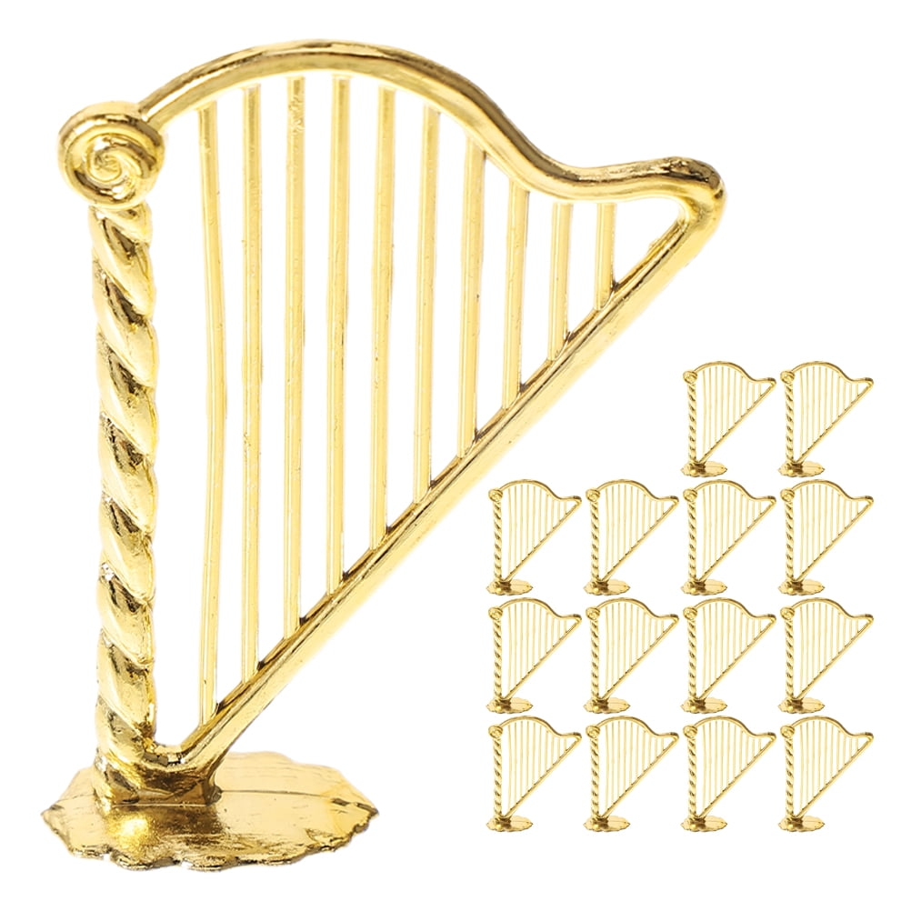 Miniature De Flûte Dorée En Résine - Modèle Décoratif 11 Cm - Avec Support Et Boîte - Pas Un Instrument Fonctionnel - 6
